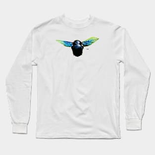 Blue Bee / Swiss Artwork Photography Long Sleeve T-Shirt